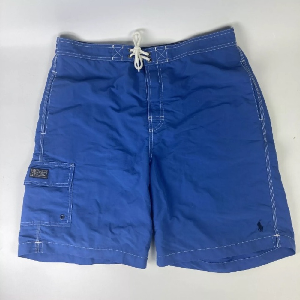 Vtg 90s Polo Ralph Lauren Mens L Swim Trunks Swim Suit Board Shorts mesh lined
